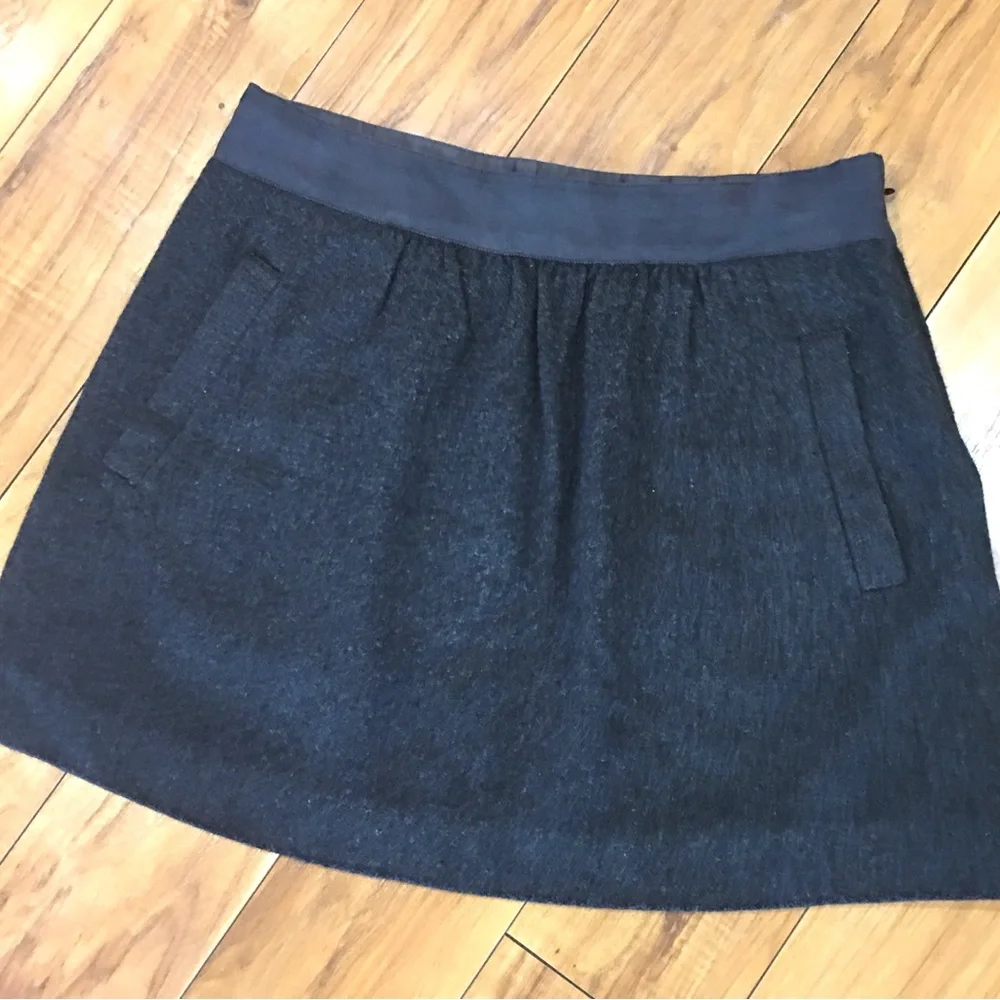 J. Crew career casual summer A- line mini skirt gray small medium
